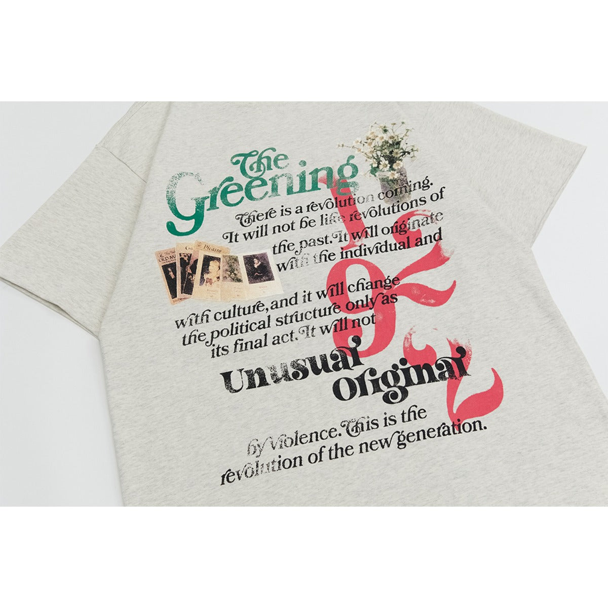 Unisex T-shirts Summer Magazine Men's Loose Short Sleeve T-Shirt