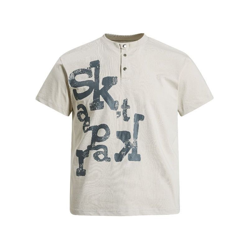 Men's t-shirt - american retro unisex solona cool-touch letter graphic design - men's high street slim fit short sleeve tee