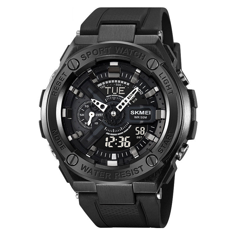 Analog-Digital Watch Outdoor Sports Waterproof Student Watch