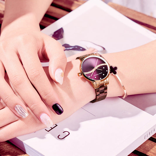 Women's Quartz Watches Diamond-encrusted Waterproof Ladies Watch