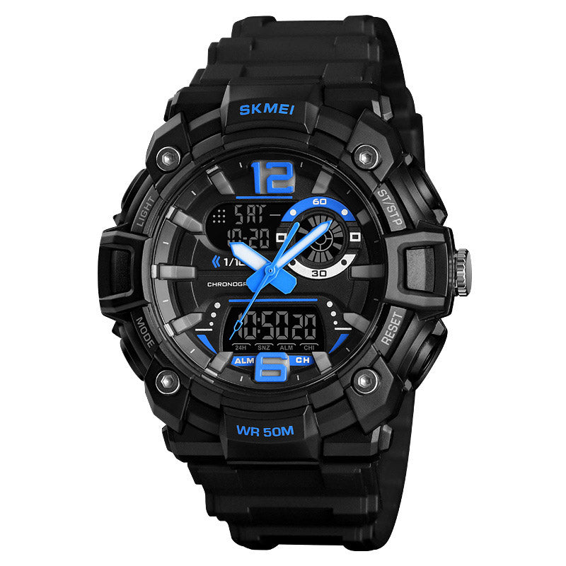 Analog-Digital Watch Outdoor Sports Waterproof Men's Electronic Watch