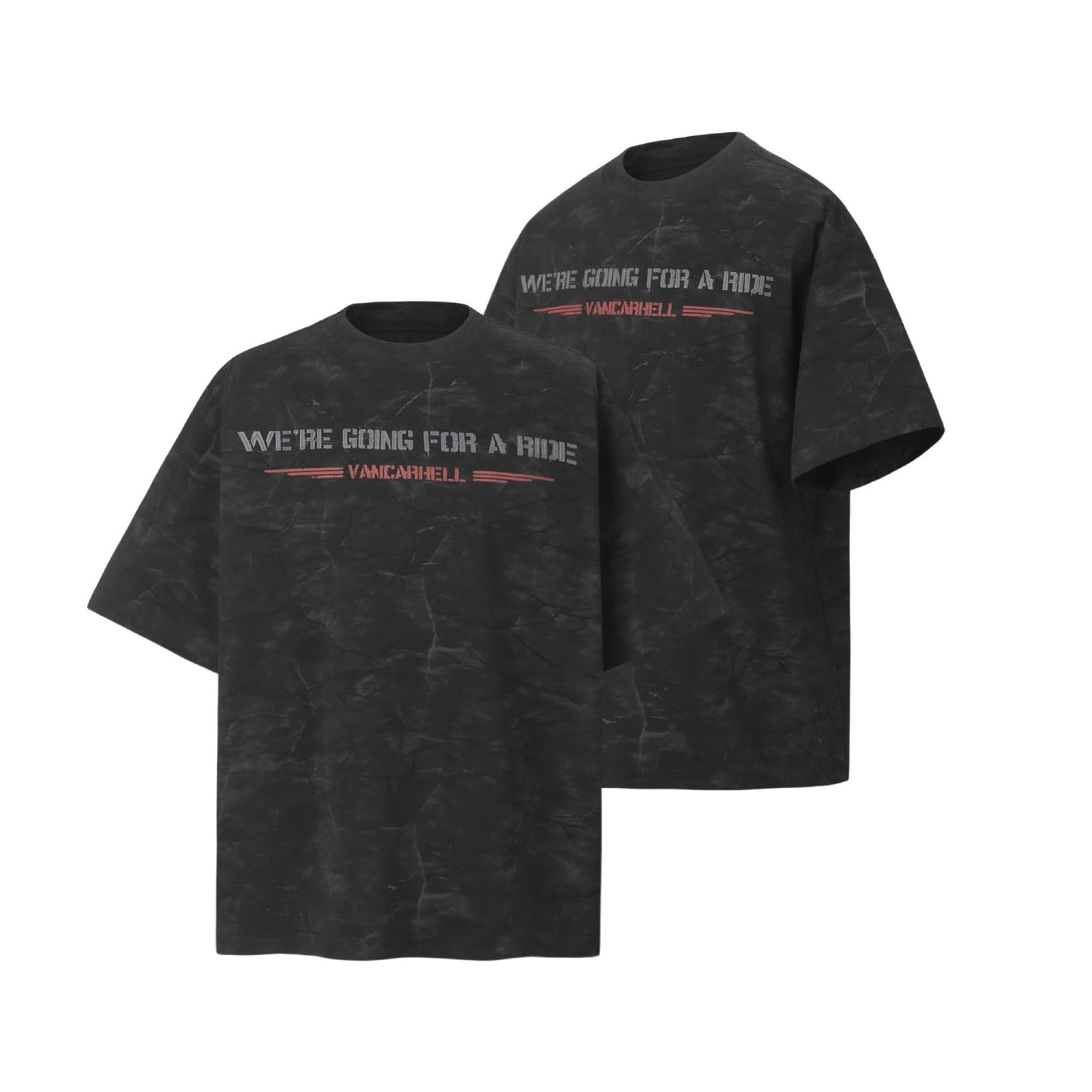 Unisex T-shirts Summer Letter Men's Loose Tie-Dye Short Sleeve T-Shirt