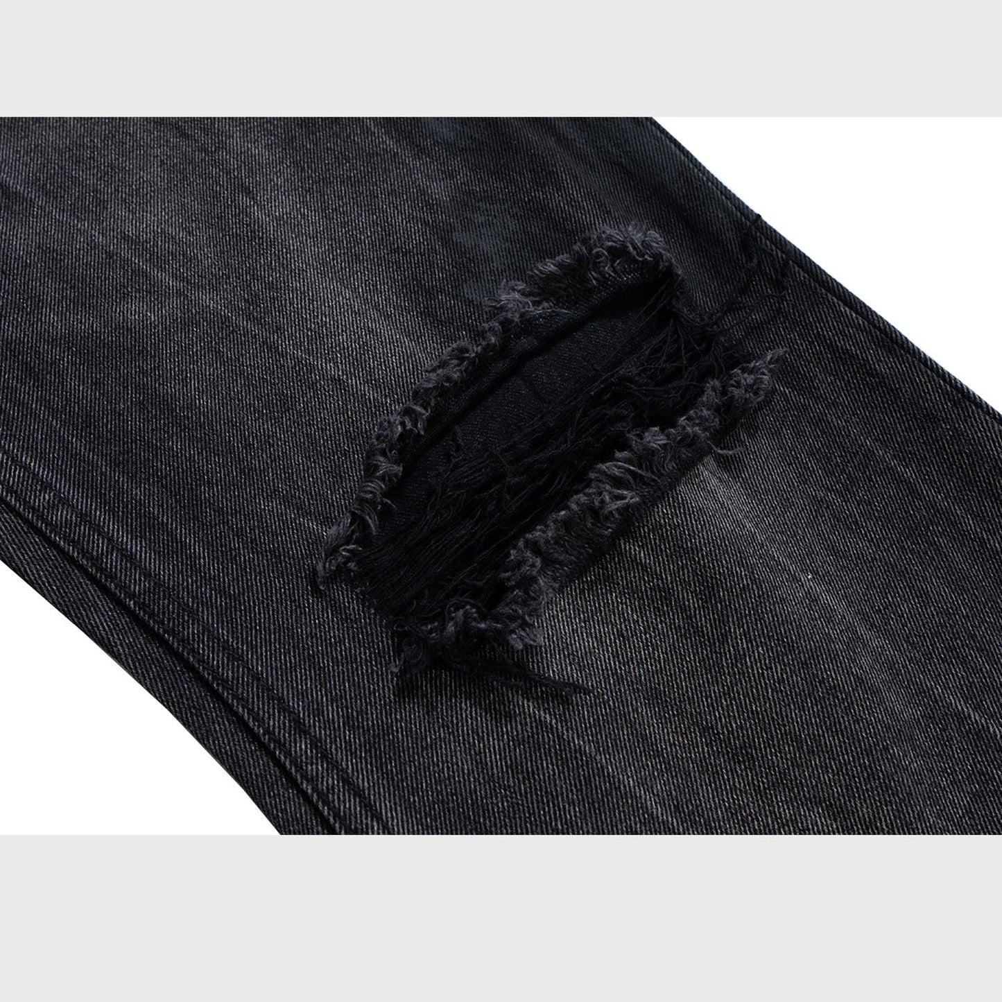 MIJKO Mens Vintage Pants Ripped Jeans