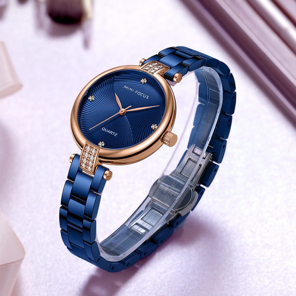 Women's Quartz Watches Fashion Diamond-encrusted Waterproof Ladies Watch