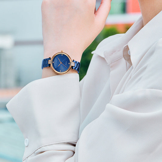 Women's Quartz Watches Fashion Diamond-encrusted Waterproof Ladies Watch