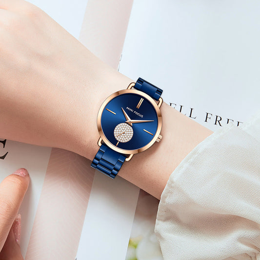 Women's Quartz Watches Light Luxury Diamond Waterproof Women's Watch