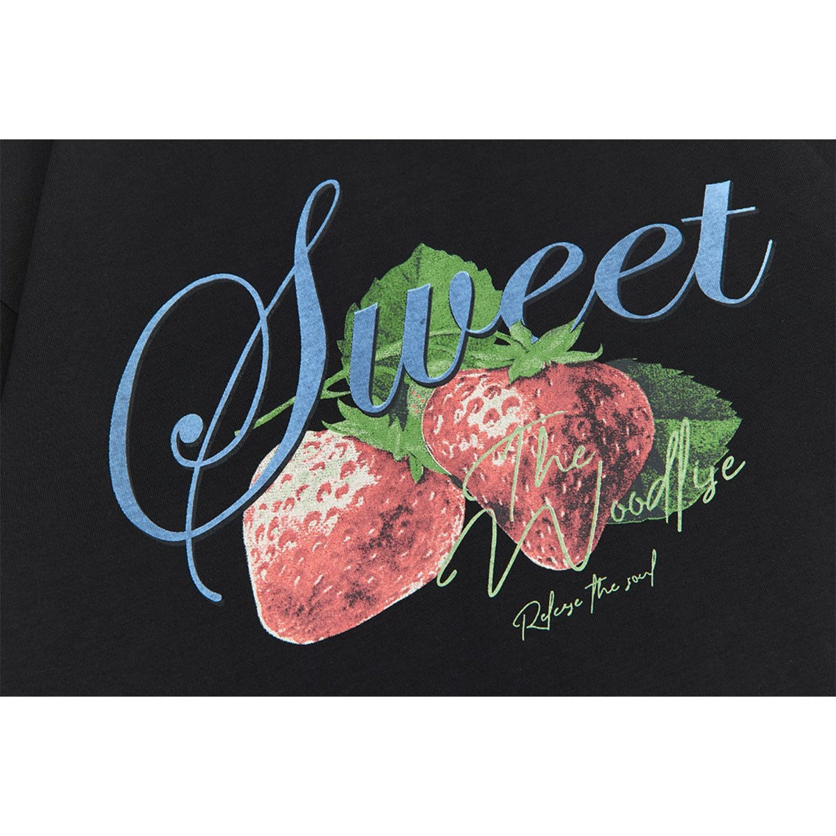 Unisex T-shirts Summer Strawberry Pattern Men's Loose Short Sleeve T-Shirt