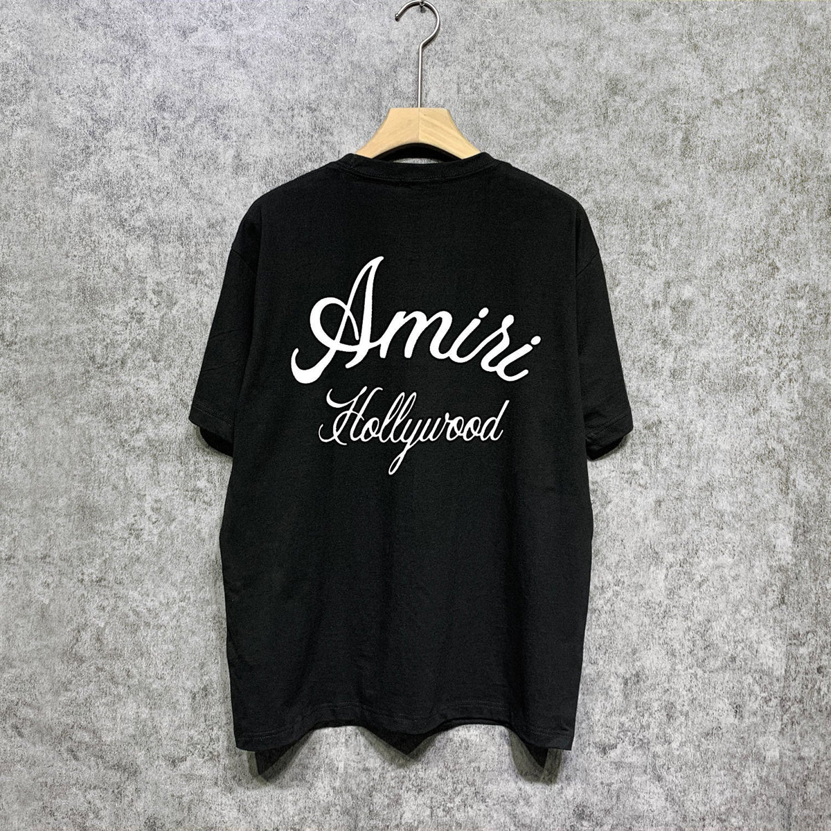 Amiri t shirts letter padded printing short sleeves