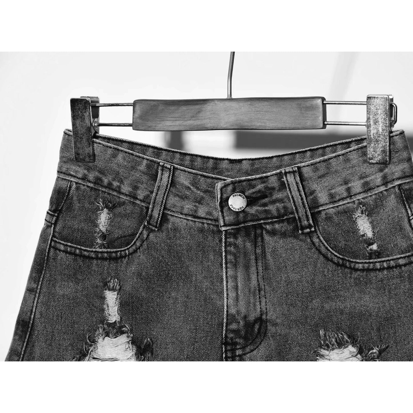Women's jeans loose denim shorts summer wide-leg pants