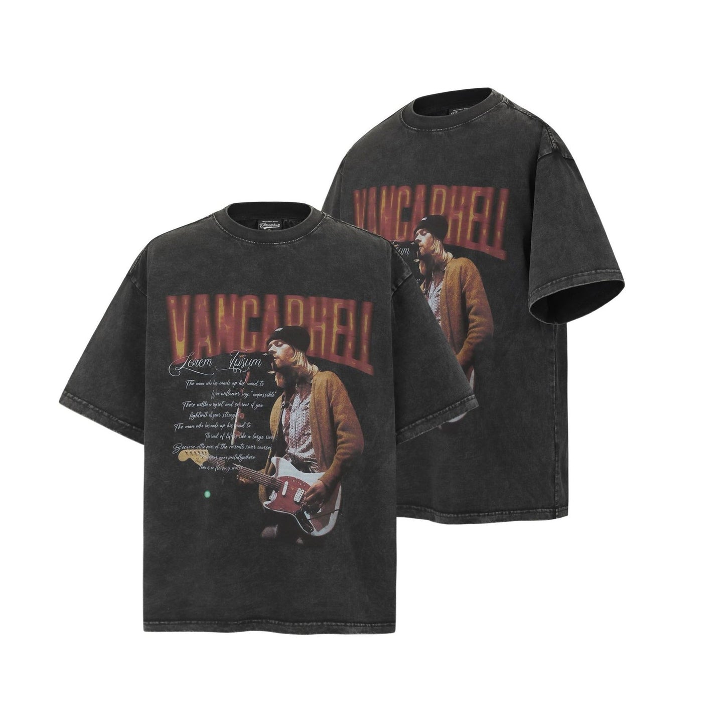 Unisex T-shirts Summer Figure Picture Men's Loose Washed Old Short Sleeve T-Shirt