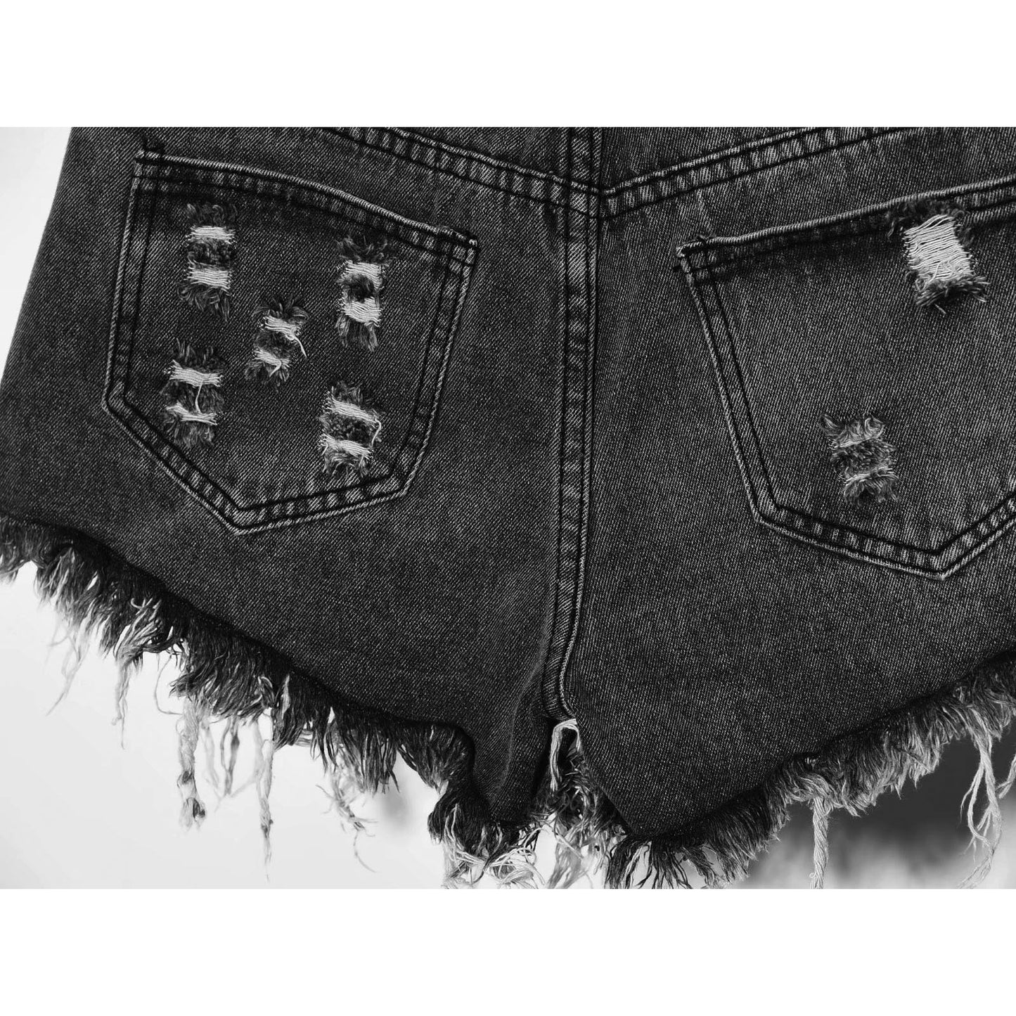 Women's jeans loose denim shorts summer wide-leg pants