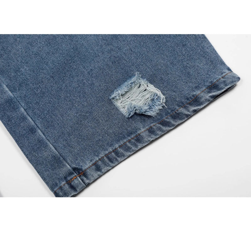 Women Jeans Vintage Star Embroidered Jeans Summer Loose Casual Pants