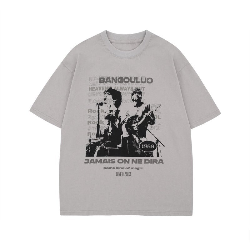 Men's t-shirt - american unisex summer streetwear premium graphic tee - relaxed fit crew neck short sleeve