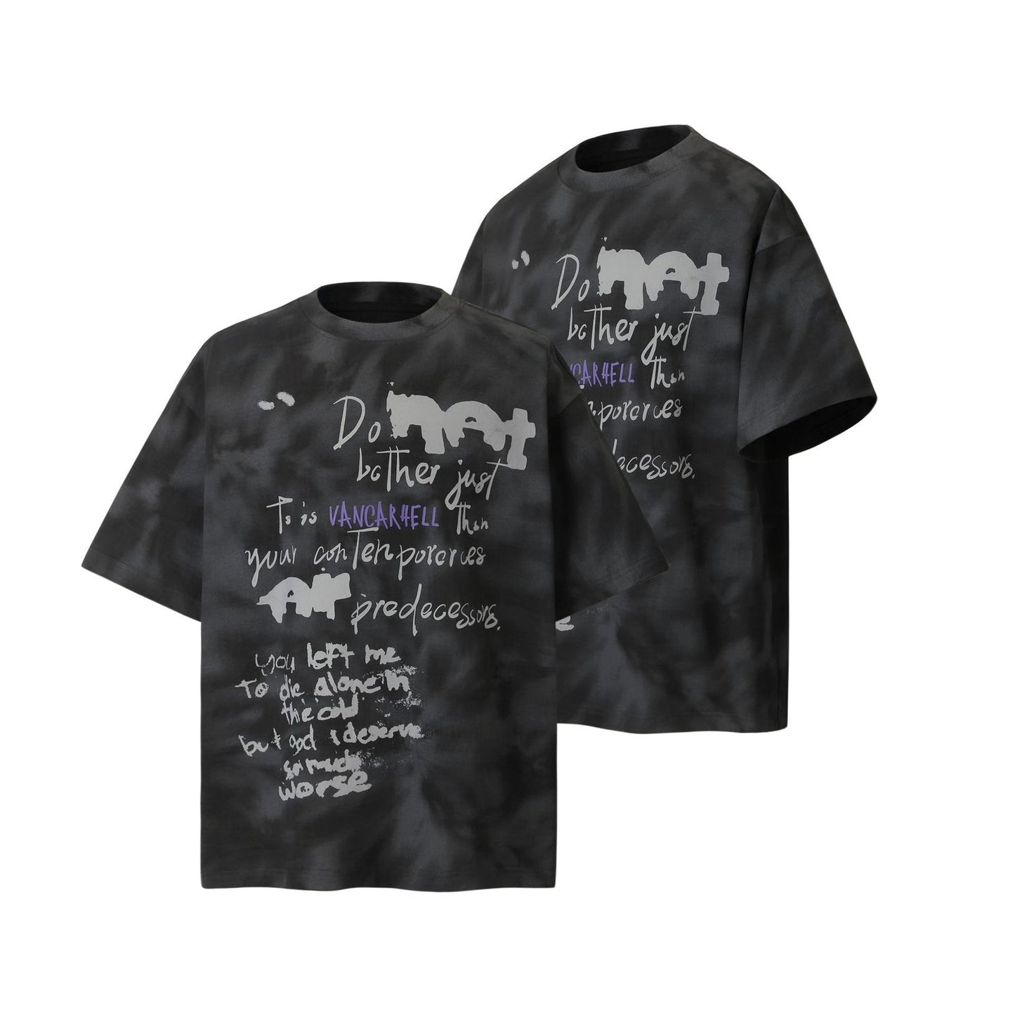 Unisex T-shirts Summer Letter Men's Loose Short Sleeve T-Shirt