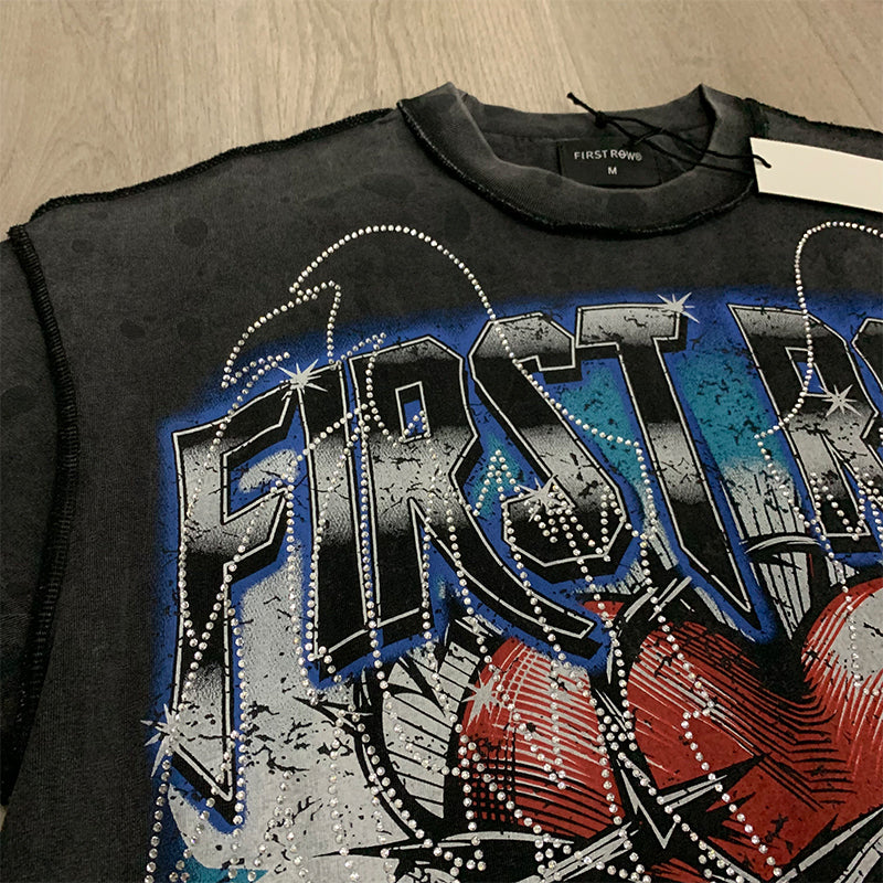 First Row T Shirts A Sacred Vow Wing 2026 Latest Trendy Brand Shiny High-Quality Hot Diamond