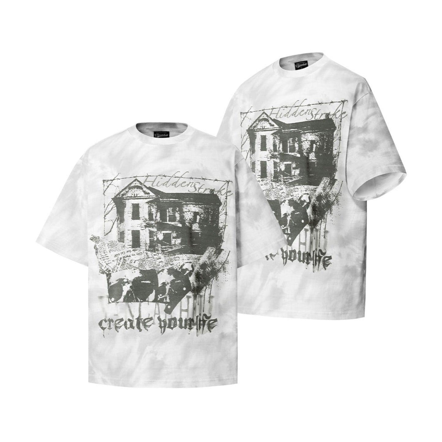 Unisex T-shirts Summer Pattern Men's Loose Short Sleeve T-Shirt