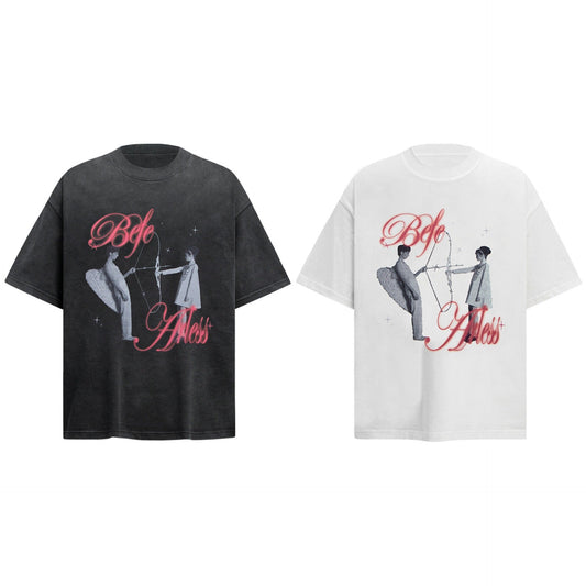 Unisex T-shirts Vintage Character Pattern Design Loose Premium T-Shirt