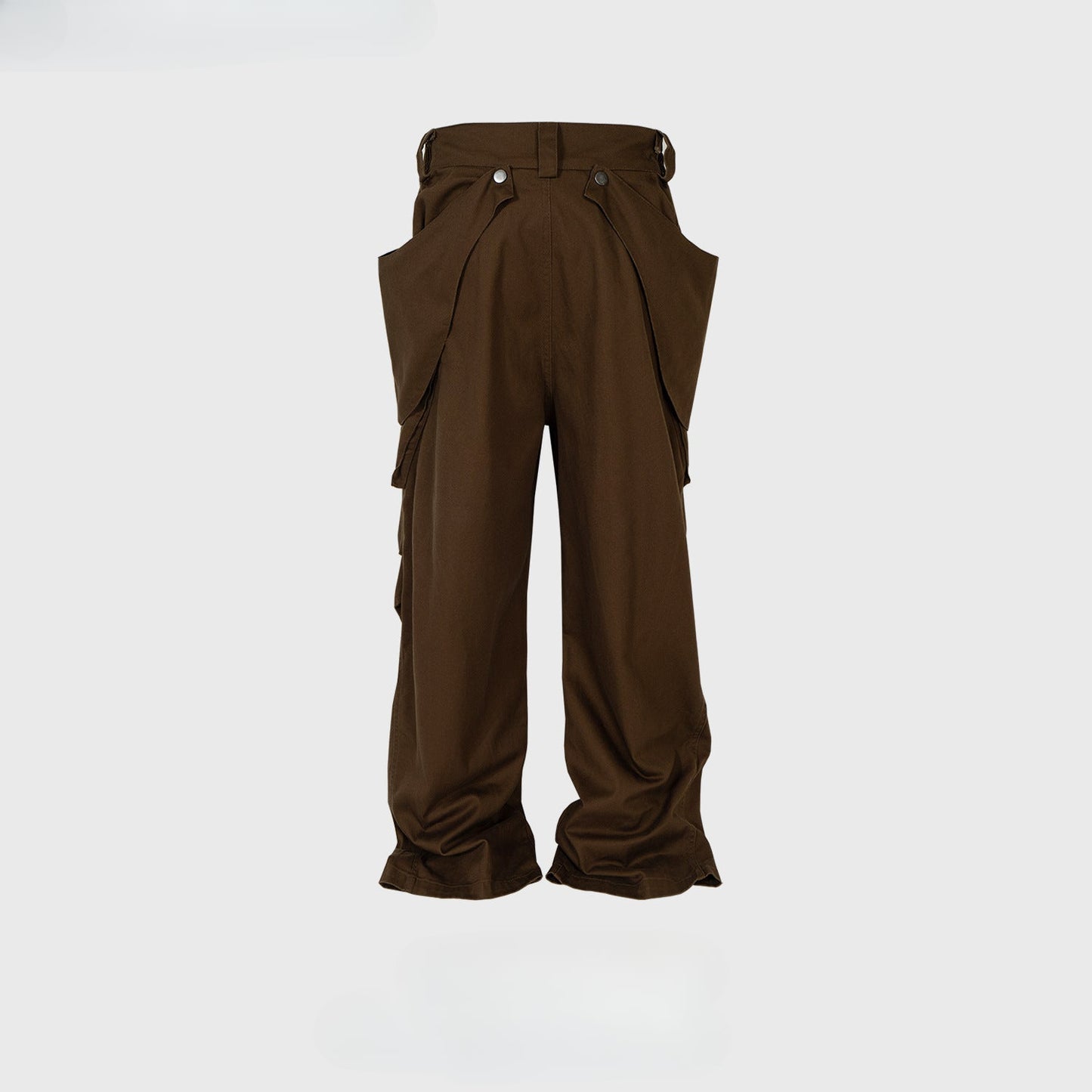 MIJKO Men Vintage Pants MIJKO Straight Pants Detachable Functional Multi-Pocket Wide-Foot Casual Pants