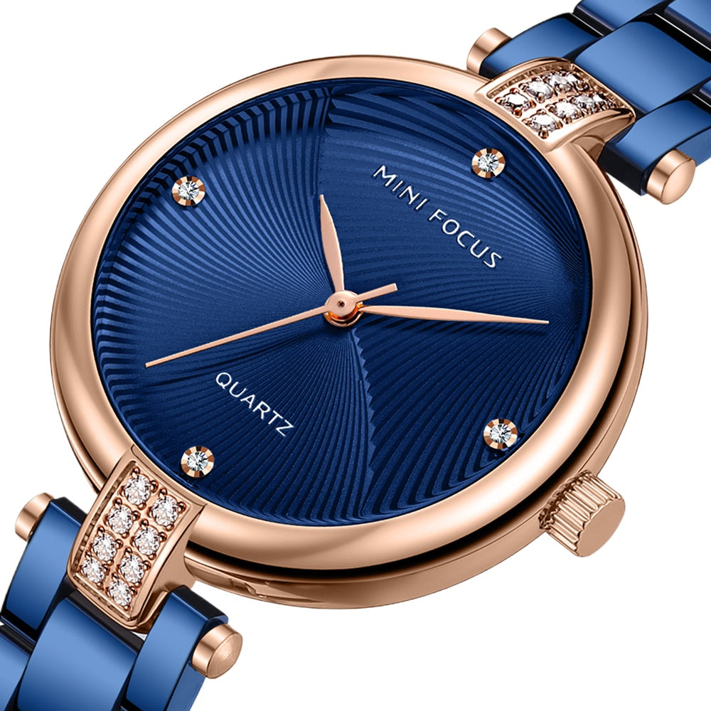 Women's Quartz Watches Fashion Diamond-encrusted Waterproof Ladies Watch