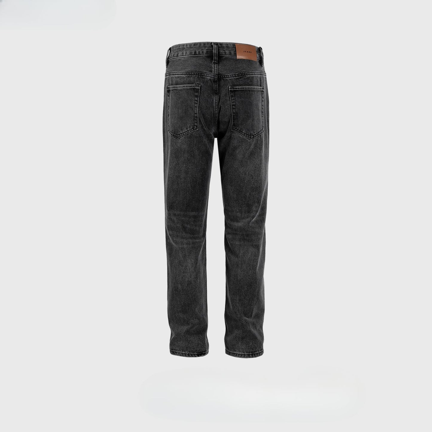 MIJKO Men's Vintage Pants MIJKO Washed Old Trousers Men's and Women's Slim-fit Straight Jeans