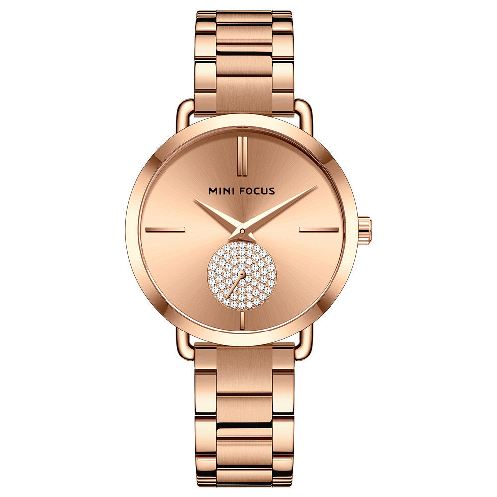 Women's Quartz Watches Light Luxury Diamond Waterproof Women's Watch