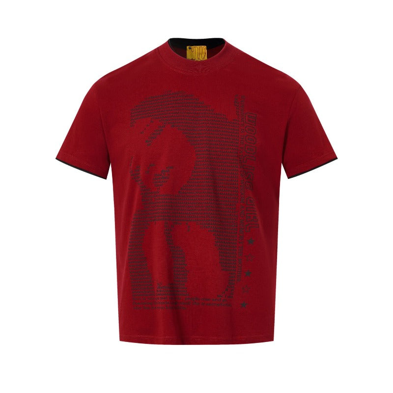Men's t-shirt: wt american street style, unisex, premium feel, summer creative character design, men's crew neck, slim fit, short sleeve t-shirt