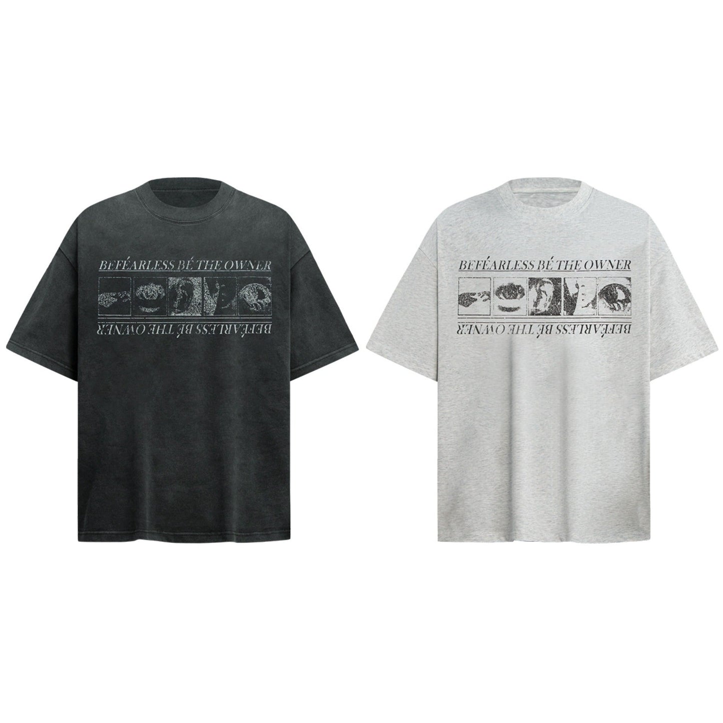 Unisex T-shirts Washed and Old Men's Loose Short Sleeve T-Shirts