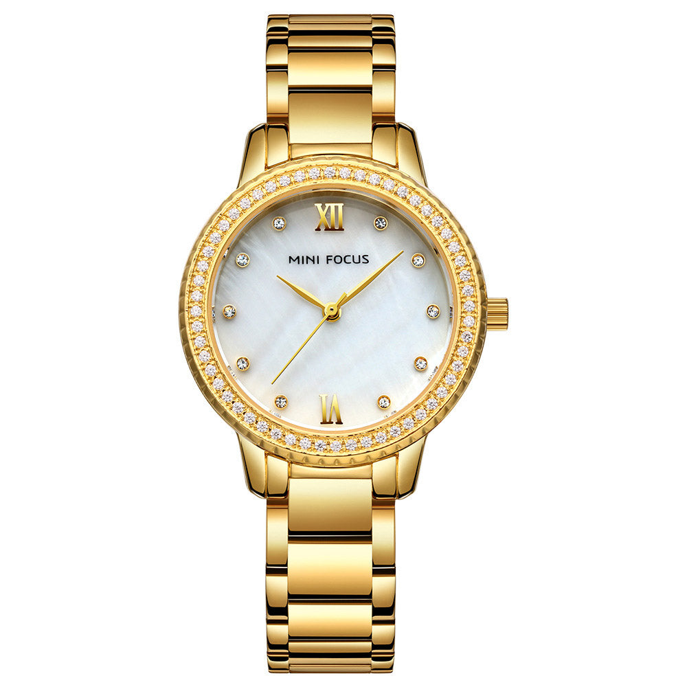Women's Quartz Watches Light Luxury Diamond-encrusted Waterproof Women's Watch