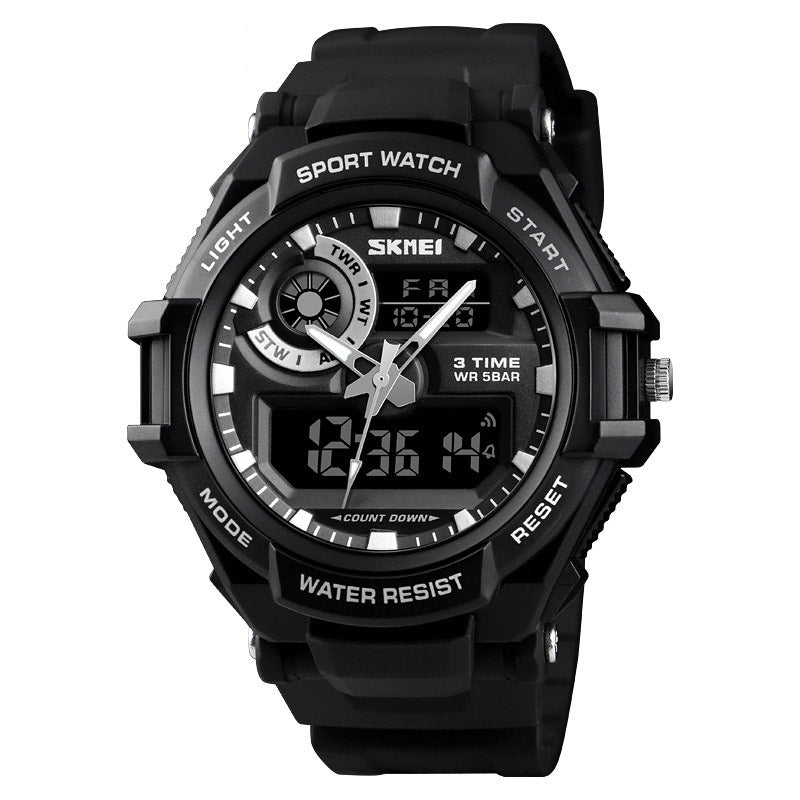 Analog-Digital Watch Sports Waterproof Student Watch