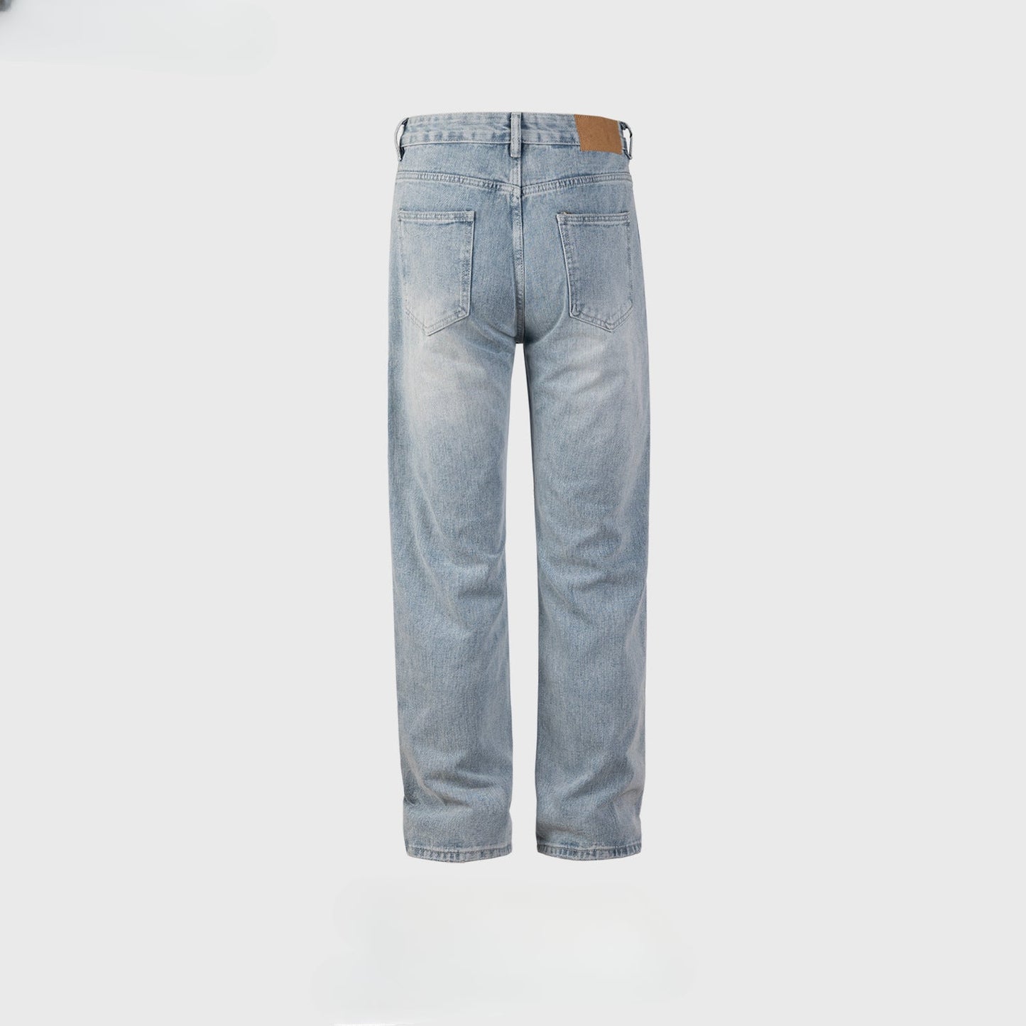 MIJKO Men's Vintage Pants MIJKO Men's Women's Splicing Washed Jeans
