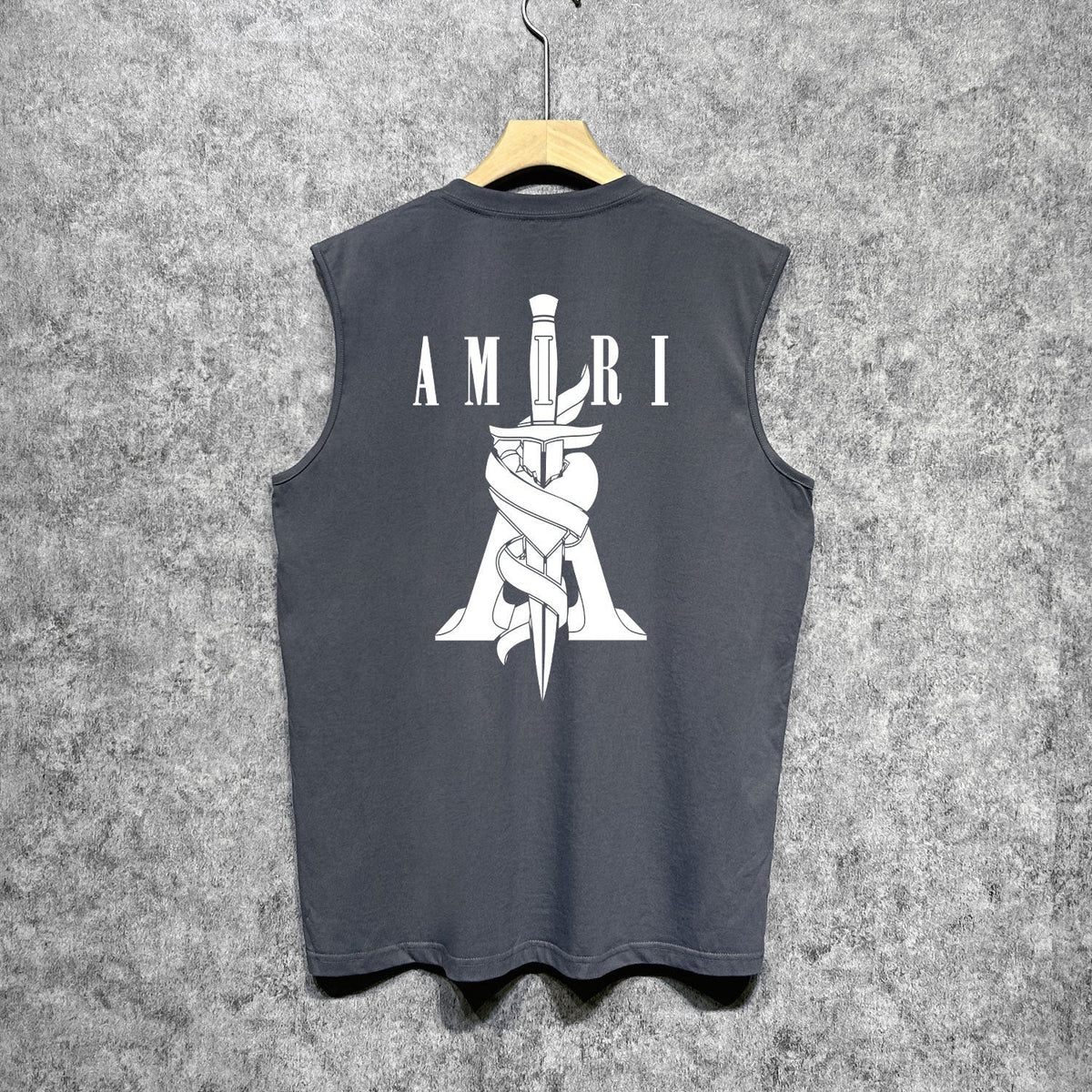 Amiri tank top sword printing