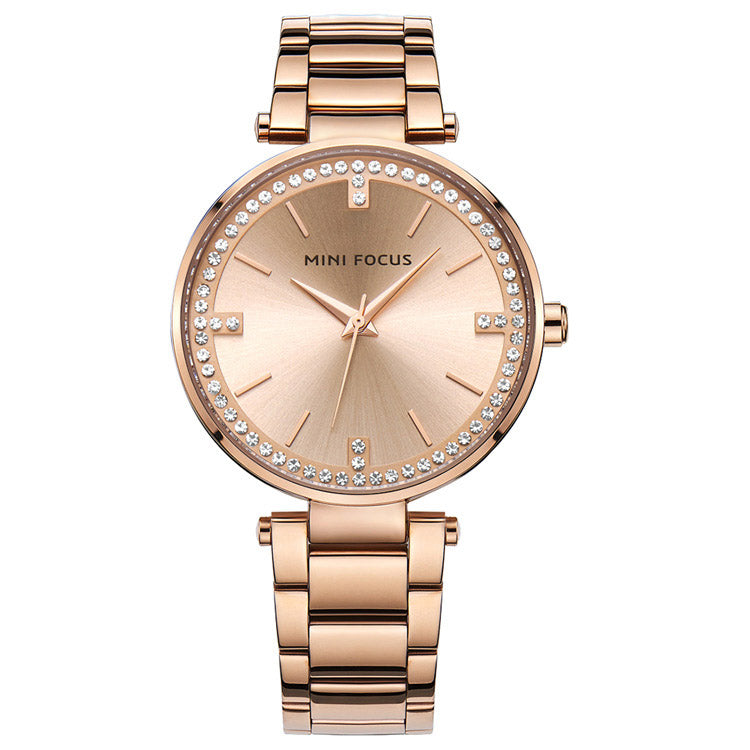 Women's Quartz Watches Diamond-encrusted Waterproof Watch
