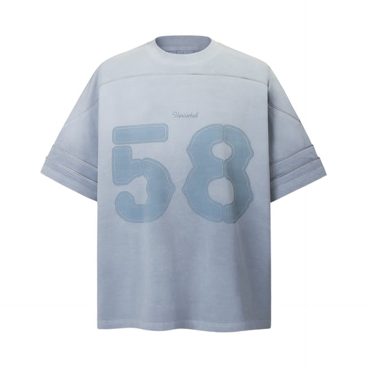 Unisex T-shirts Summer Wash Retro Men's Short Sleeve T-Shirt