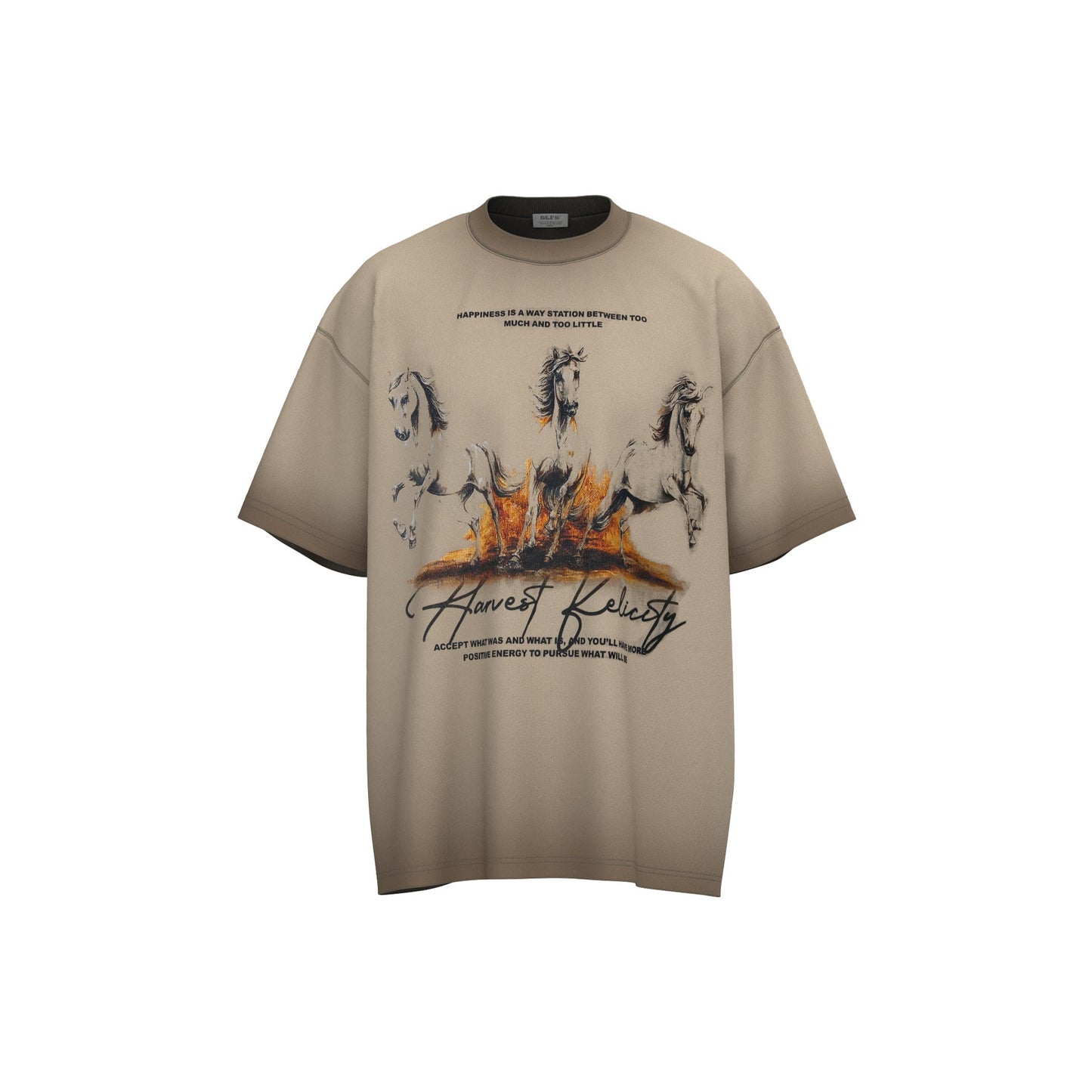 Unisex T-shirts Summer Wash Men's Loose Short Sleeve T-Shirt