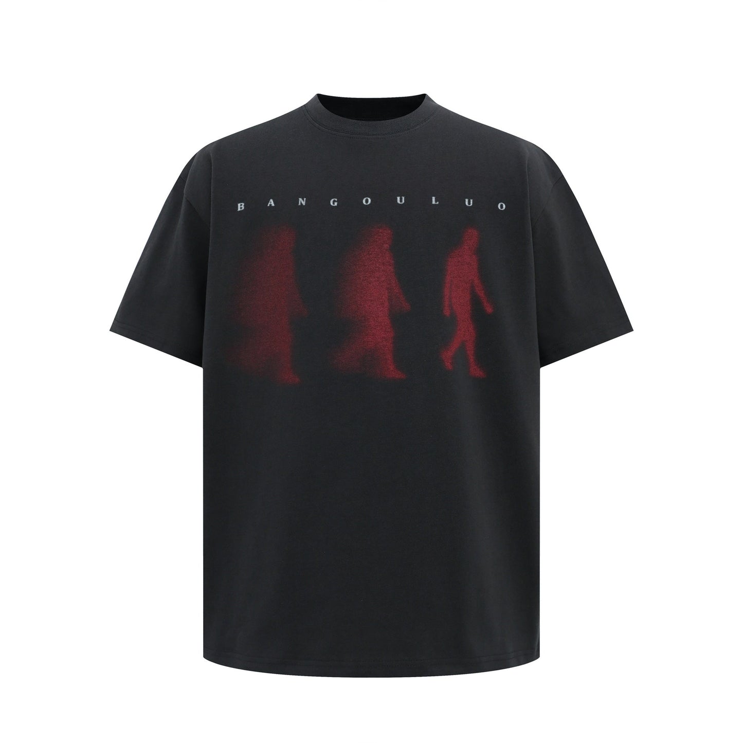 Unisex T-shirts Summer Shadow Portrait Men's Loose Short Sleeve T-Shirt