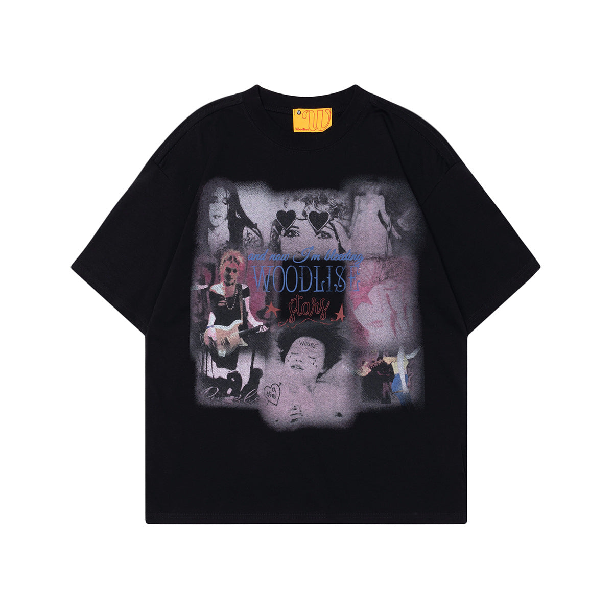 Unisex T-shirts Retro Singer Rock Design Loose Premium T-Shirt