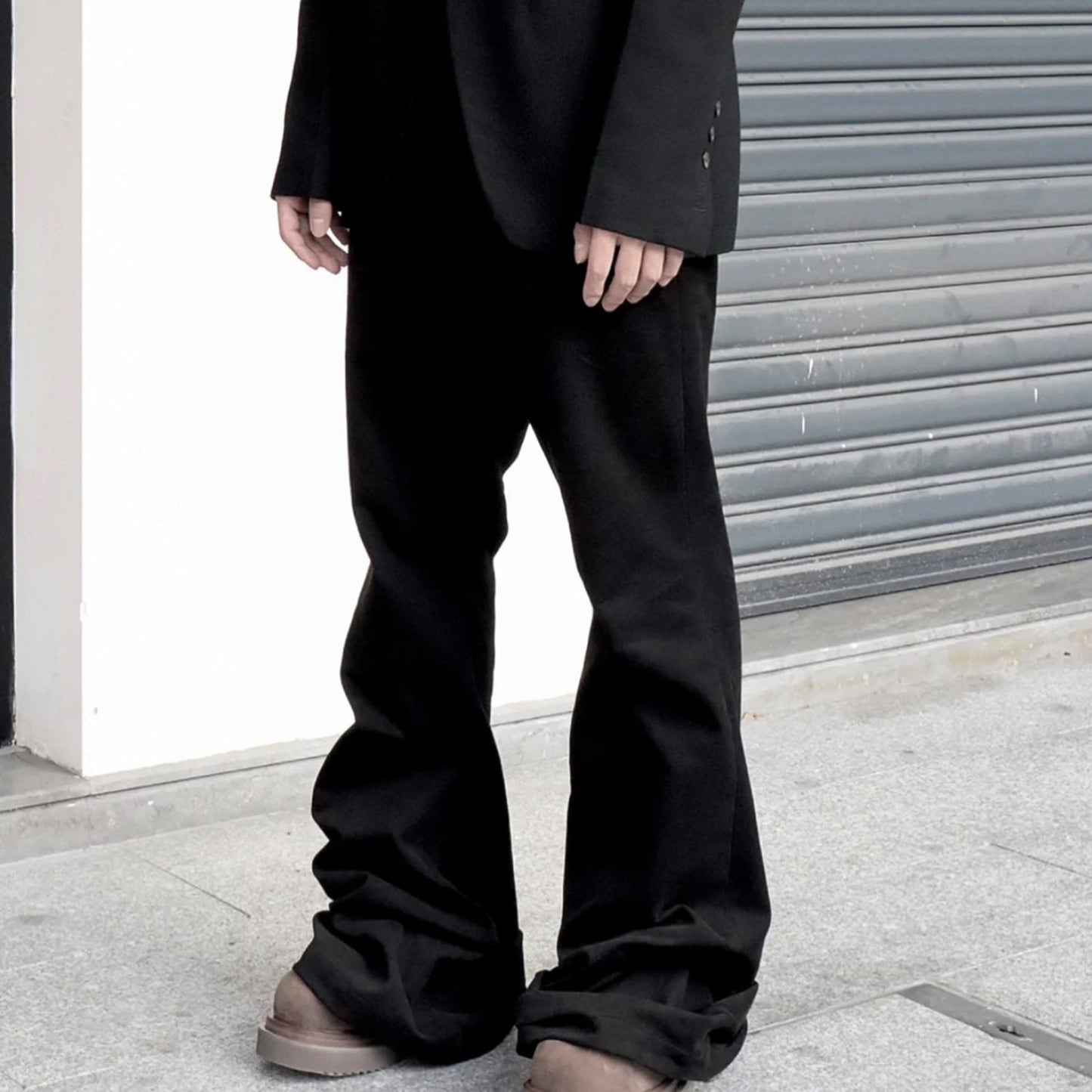 MIJKO Men's Vintage Pants MIJKO Men's Women's Spring/Summer Hip Hop Trousers Wide Leg Flared Jeans