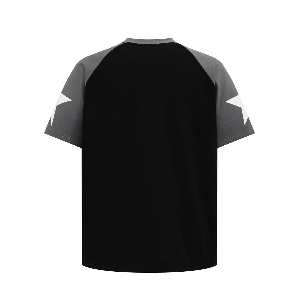 Unisex T-shirts Summer Men's and Women's Splicing Alphabet Map Loose Short Sleeve T-Shirt