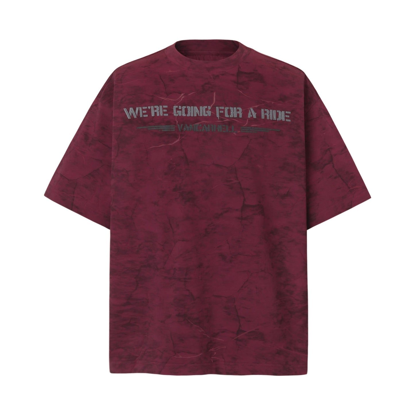 Unisex T-shirts Summer Letter Men's Loose Tie-Dye Short Sleeve T-Shirt