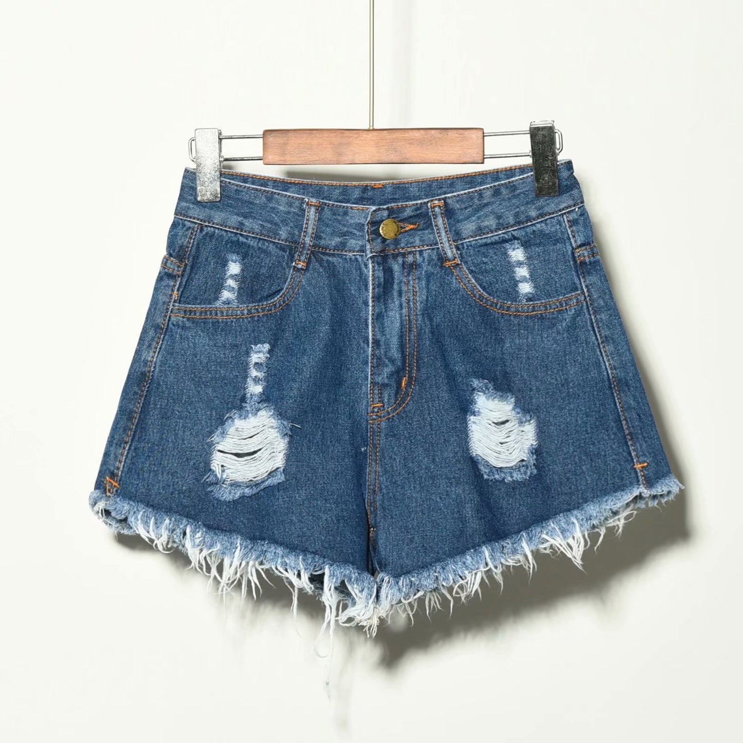 Women's jeans loose denim shorts summer wide-leg pants
