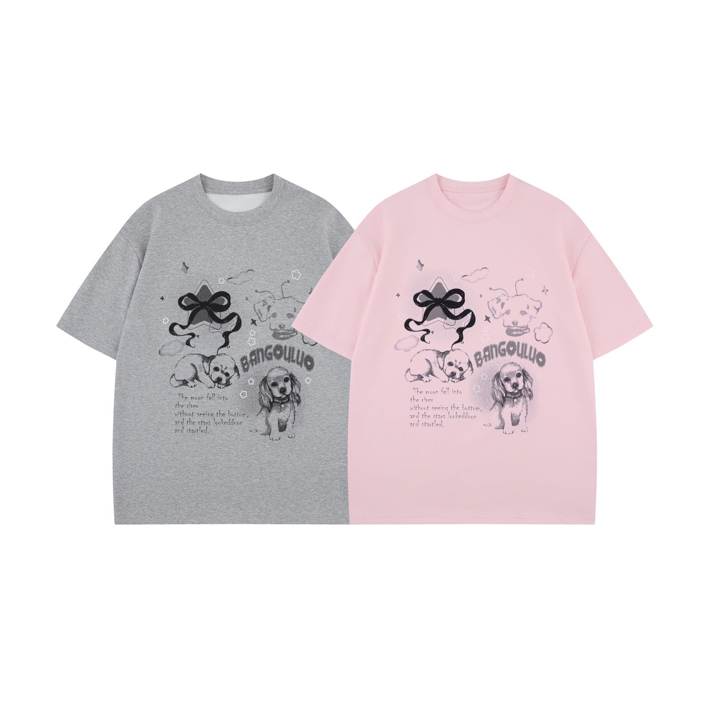 Unisex T-shirts Summer Vintage Cartoon Men's Loose Short Sleeve T-Shirt