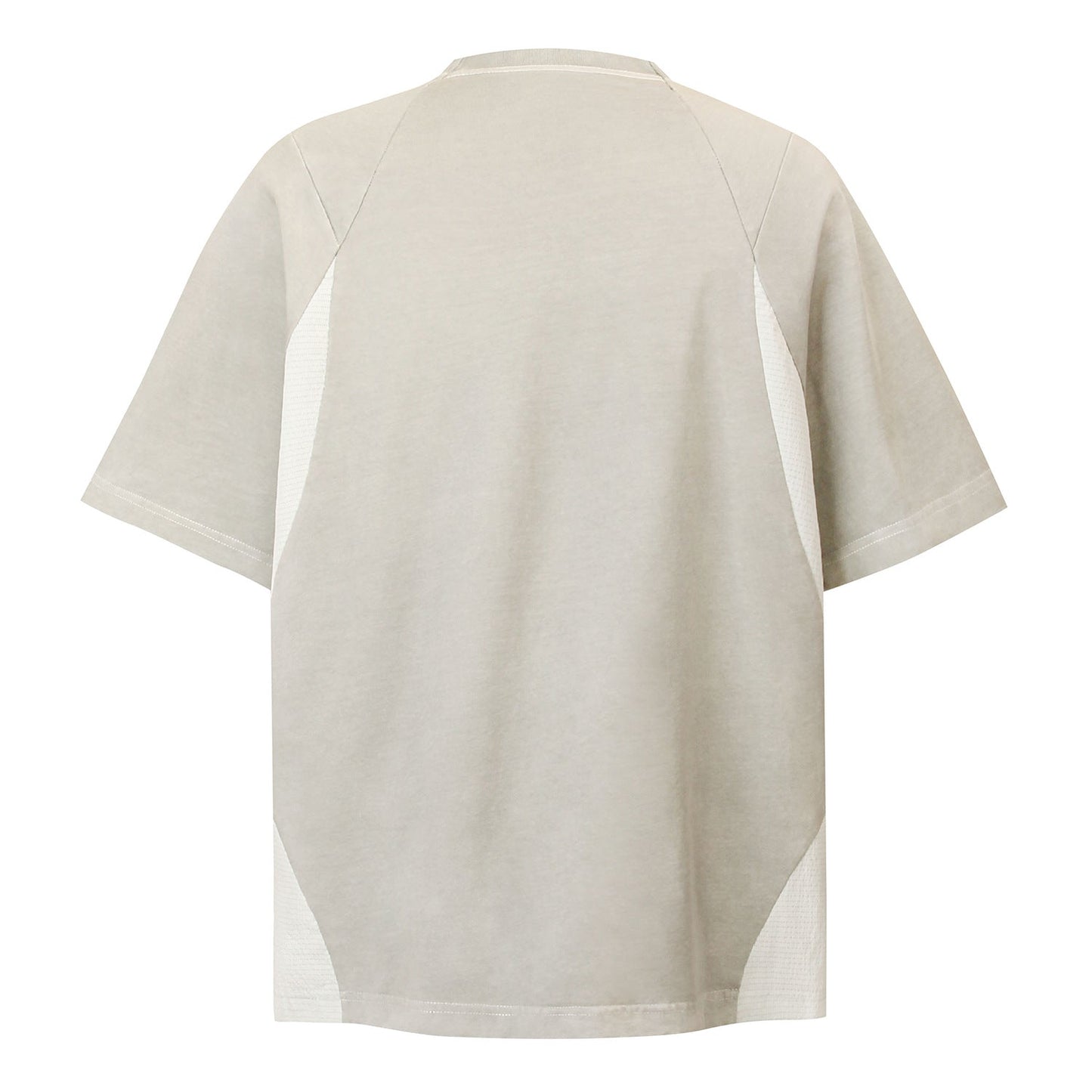 Unisex T-shirts Summer Splicing Men's Embroidered Loose Short Sleeve T-Shirt