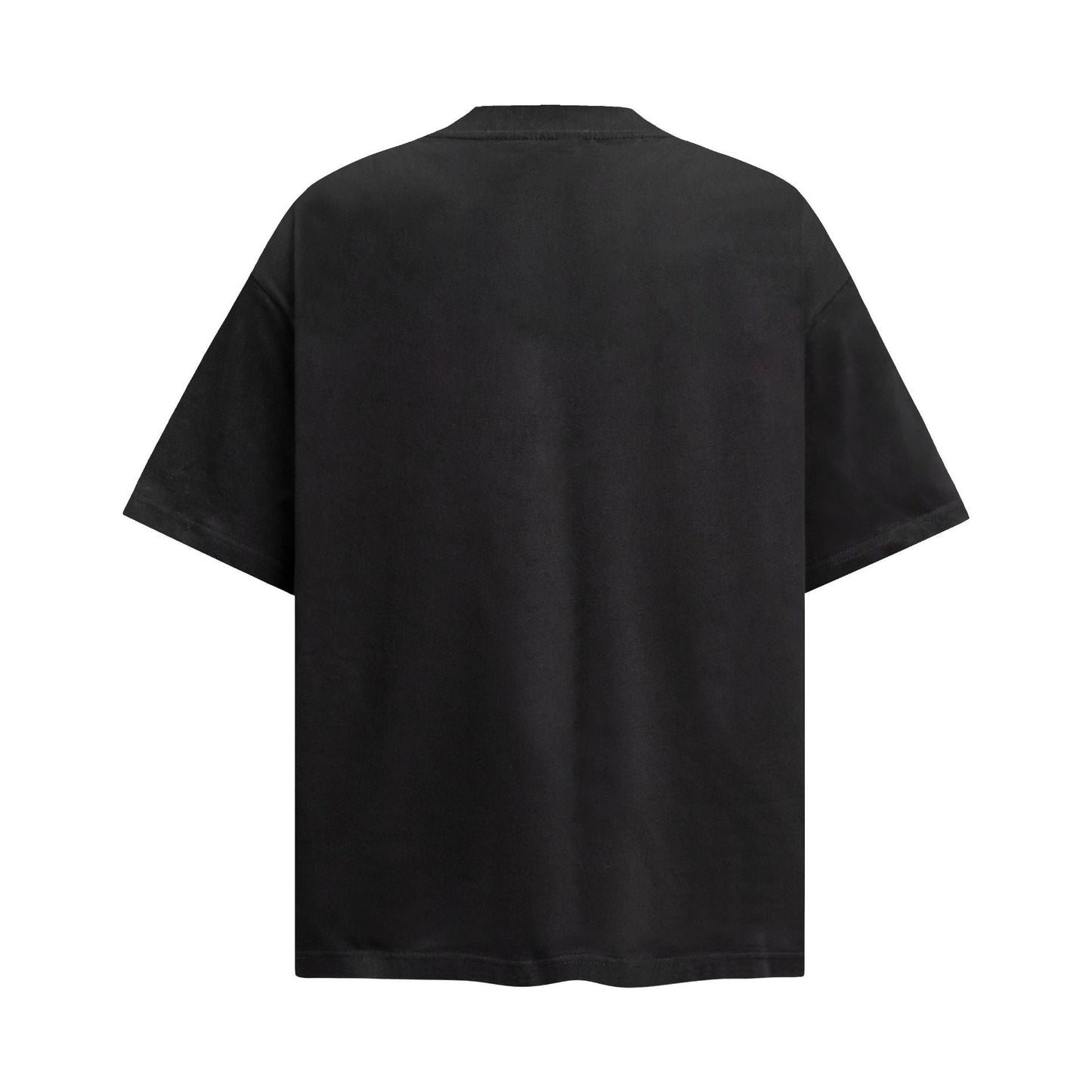 Unisex T-shirts Summer Printed Beaded Men's Loose Crew Neck Short Sleeve T-Shirt