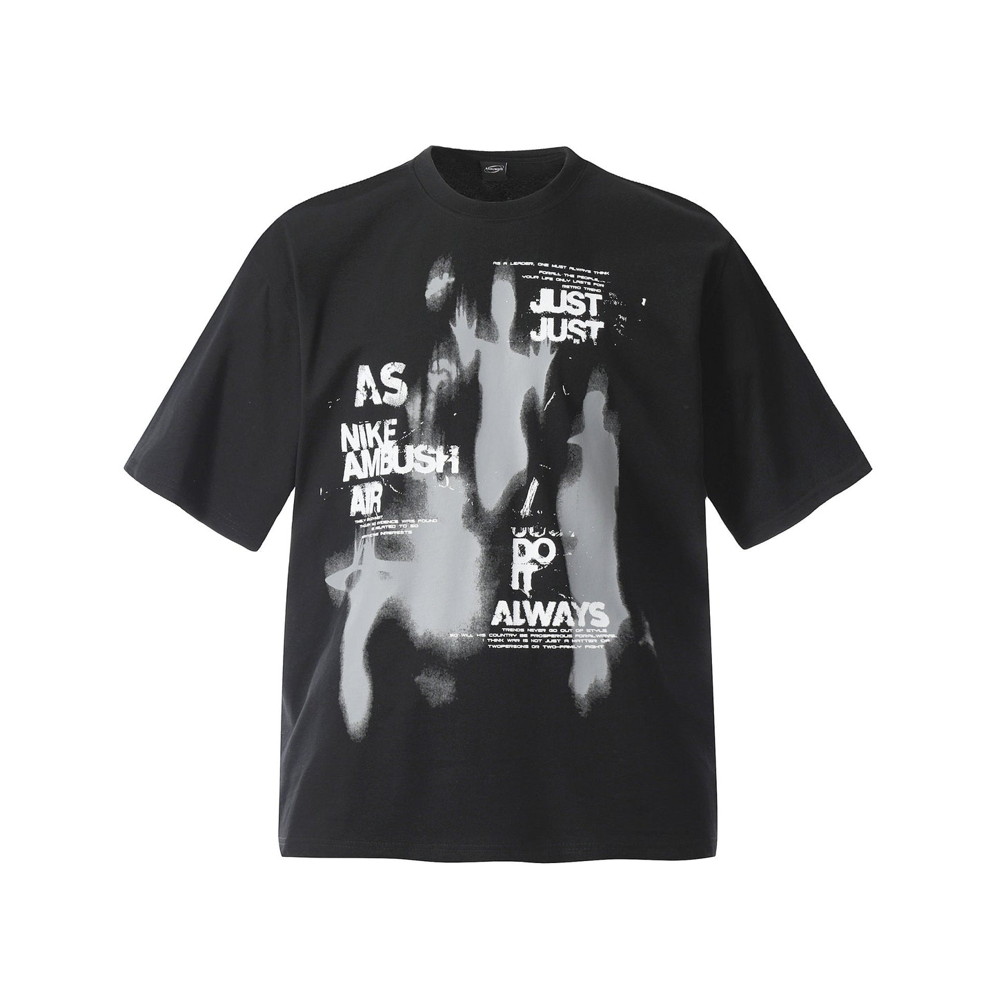 Unisex T-shirts Summer Vintage Alien Men's Loose Short Sleeve T-Shirt