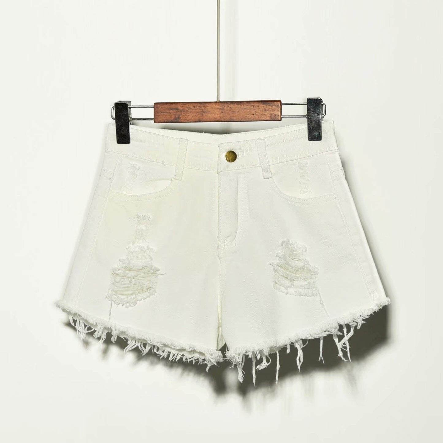 Women's jeans loose denim shorts summer wide-leg pants