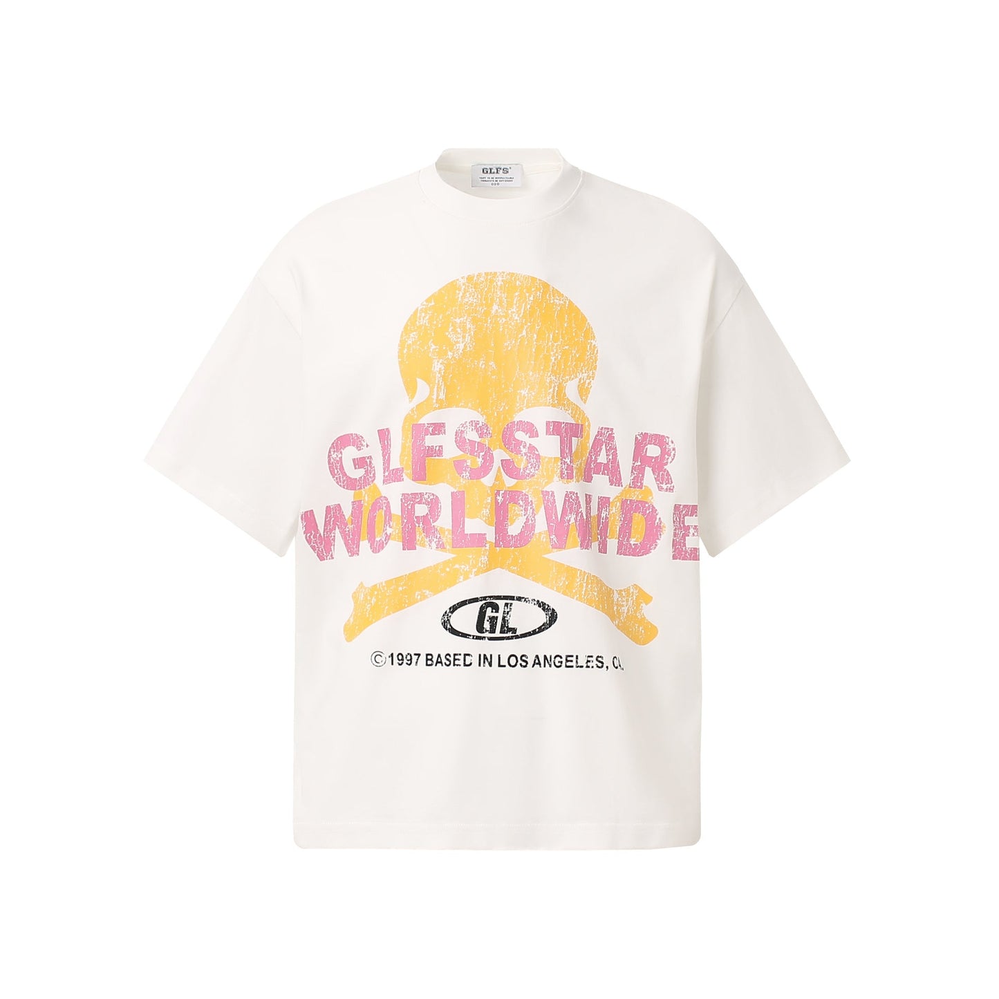 Unisex T-shirts Summer Men's and Women's Creative Skull Figure Loose Short Sleeve T-Shirt