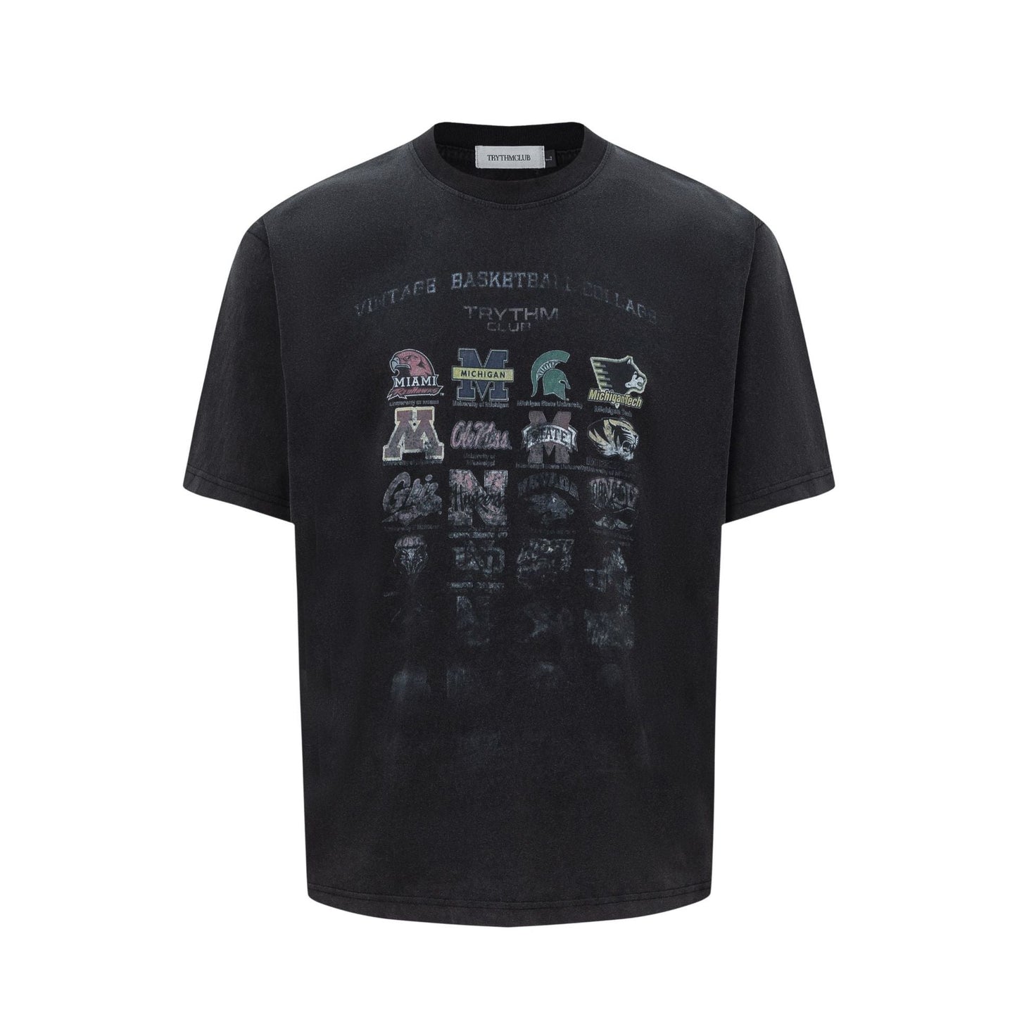 Unisex T-shirts Washed and old loose high-end T-shirts