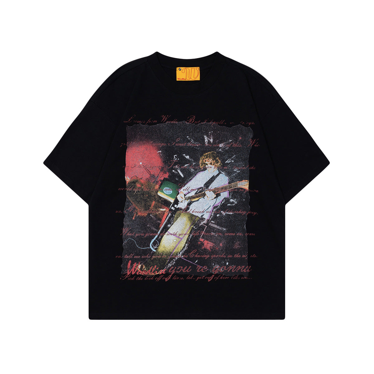 Unisex T-shirts Vintage Singer Pattern Design Loose Premium T-Shirt