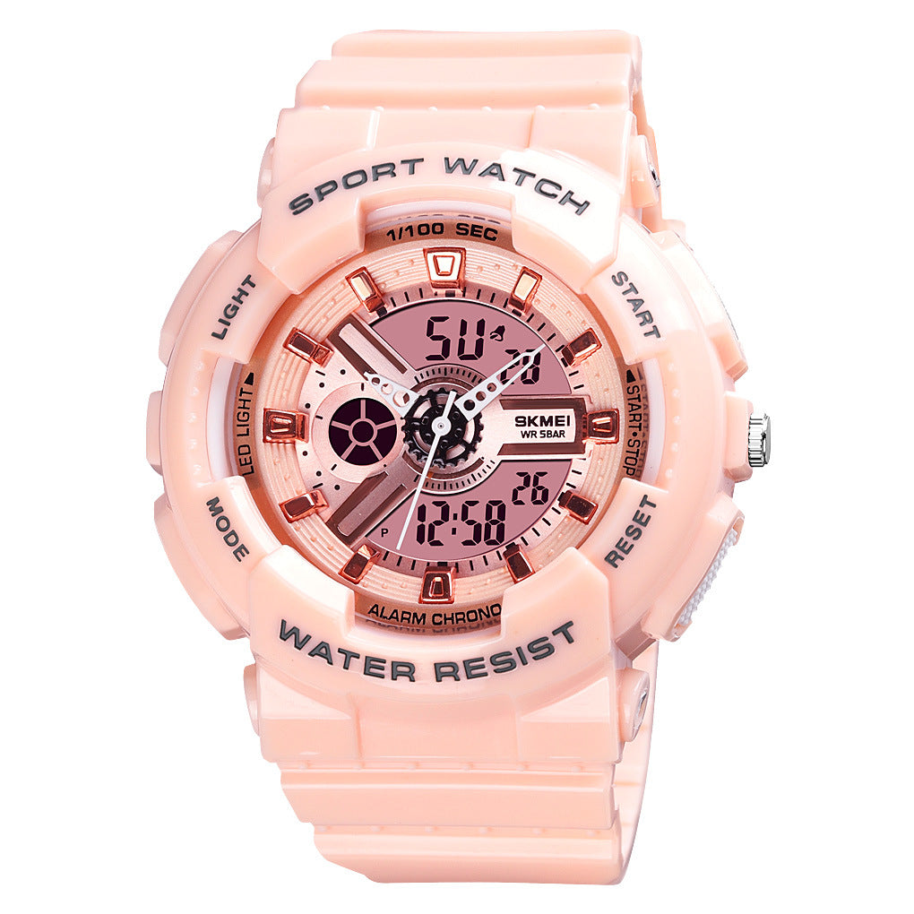 Analog-Digital Watch Outdoor Sports Electronic Watch Women
