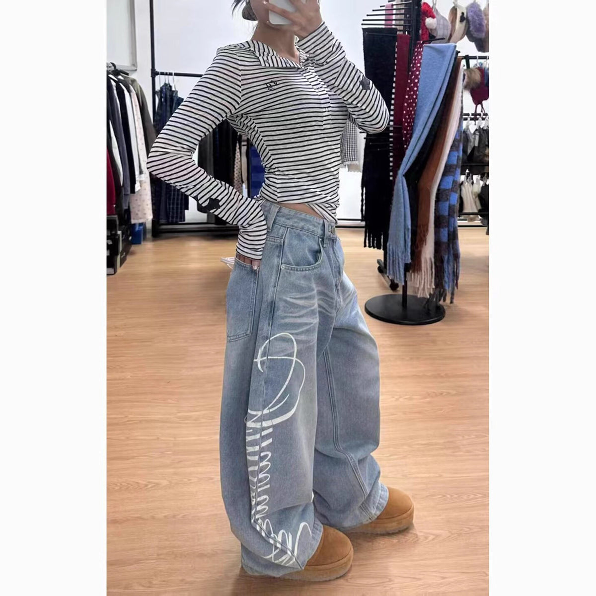 Women jeans loose